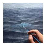 Drawing Ocean in easy steps - 20 Min Oil painting