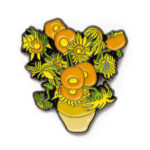 Vincent van Gogh "sunfllowers" Enamel Pin - Image 2