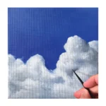 Drawing Clouds easy steps 12 Min - Oil painting